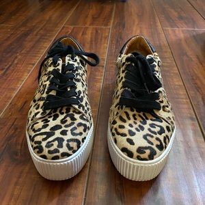 Halogen cheetah print sneakers